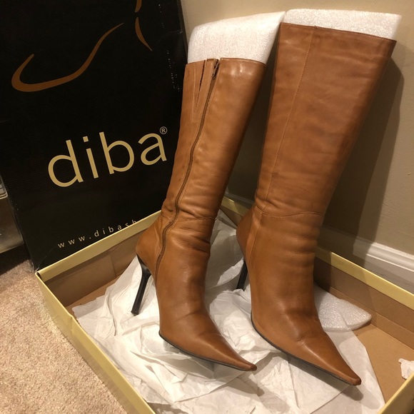 Diba genuine leather tall boots 9.5 - Picture 5 of 8
